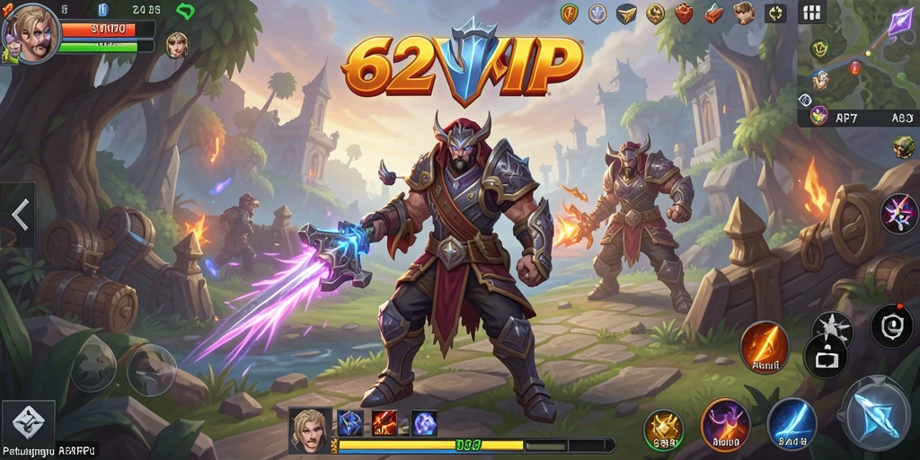 Gameplay ARPG 62VIP yang mengasyikkan dan penuh tantangan.