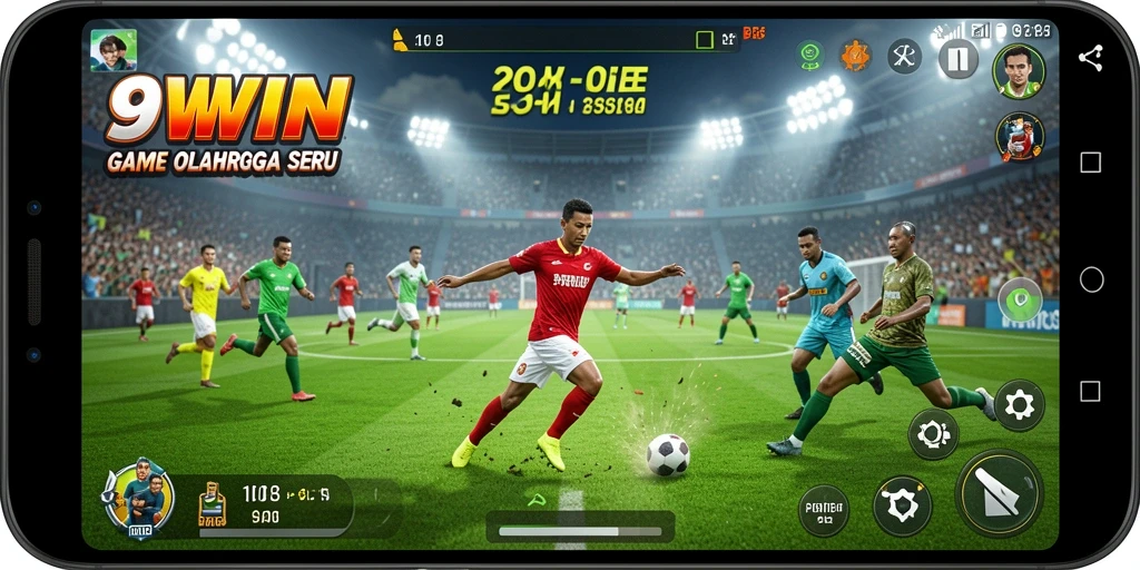 Tampilan gameplay menarik pada 9WIN yang menampilkan aksi olahraga.