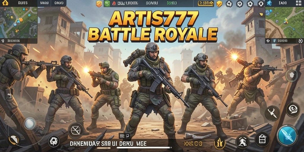 Screenshot menunjukkan pertempuran seru di ARTIS777, menunjukkan strategi dan aksi gameplay yang mendebarkan.