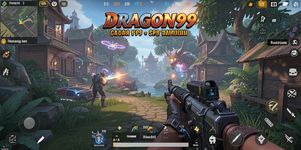 Tampilan gameplay menegangkan dan interaksi pemain di DRAGON99.