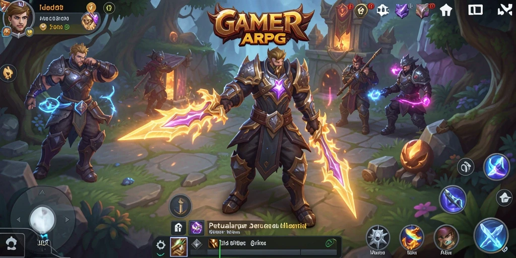 Gameplay seru dalam GAMERP, penuh aksi dan petualangan.