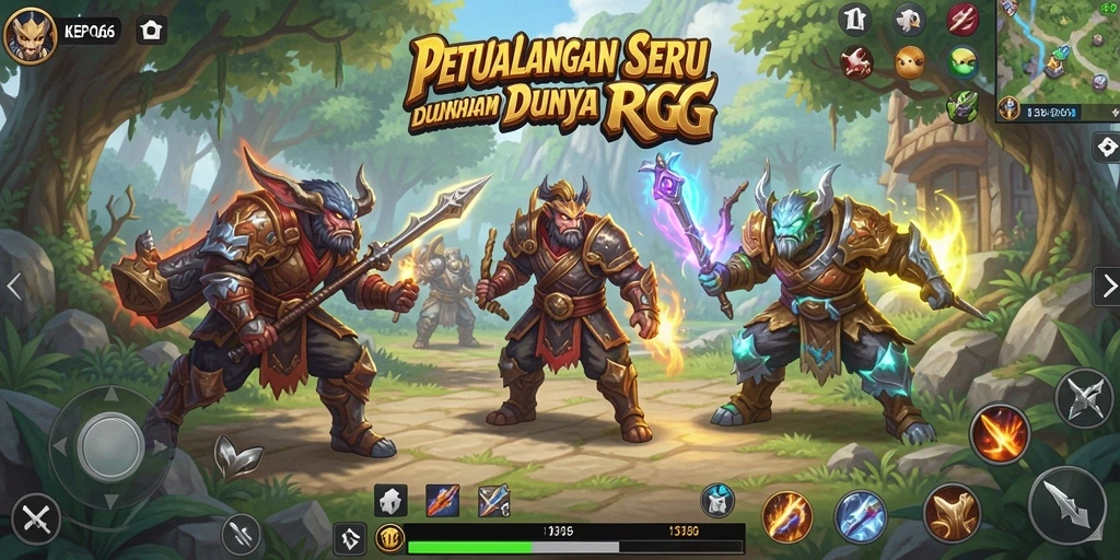 Screenshot gameplay KEPO66 menampilkan pertarungan yang mendebarkan di dunia RPG.