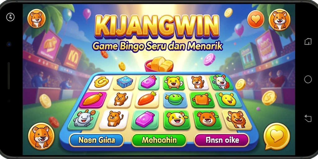 Tampilan gameplay Bingo KIJANGWIN yang menarik dan interaktif.