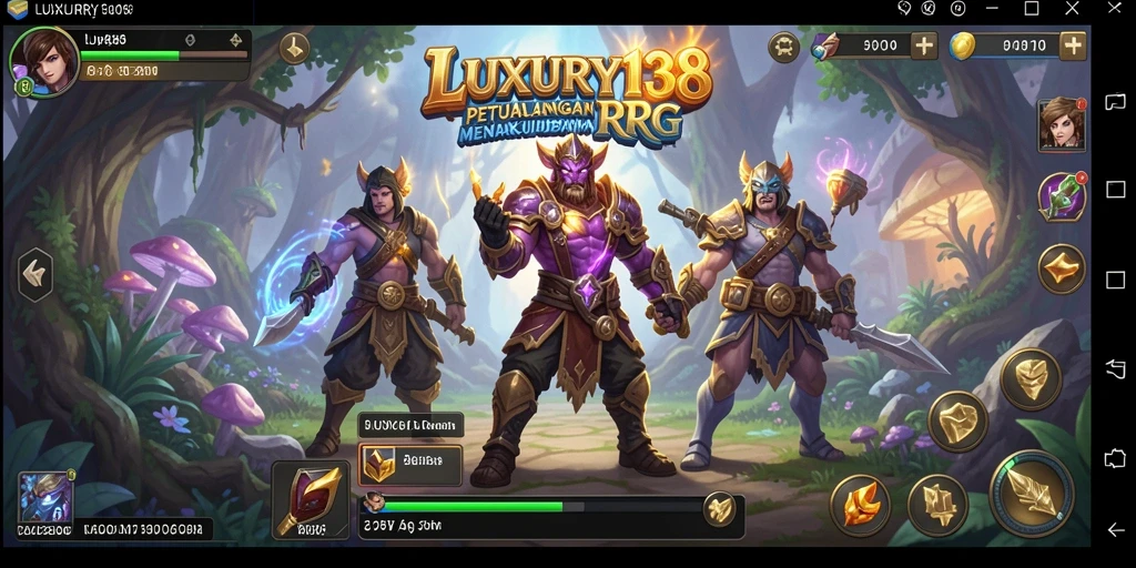 Tampilan gameplay epik dari LUXURY138 yang menantang.