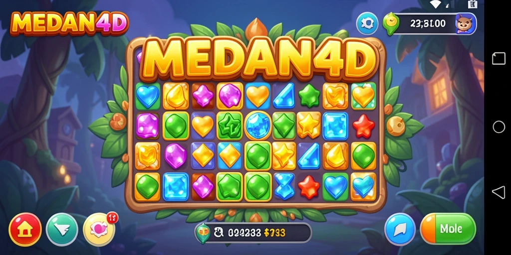 Menampilkan gameplay seru dari MEDAN4D yang penuh warna.