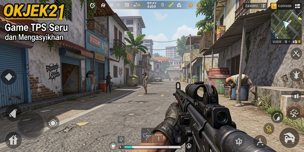 Tampilan gameplay seru dalam OKJEK21 dengan grafis yang memukau.