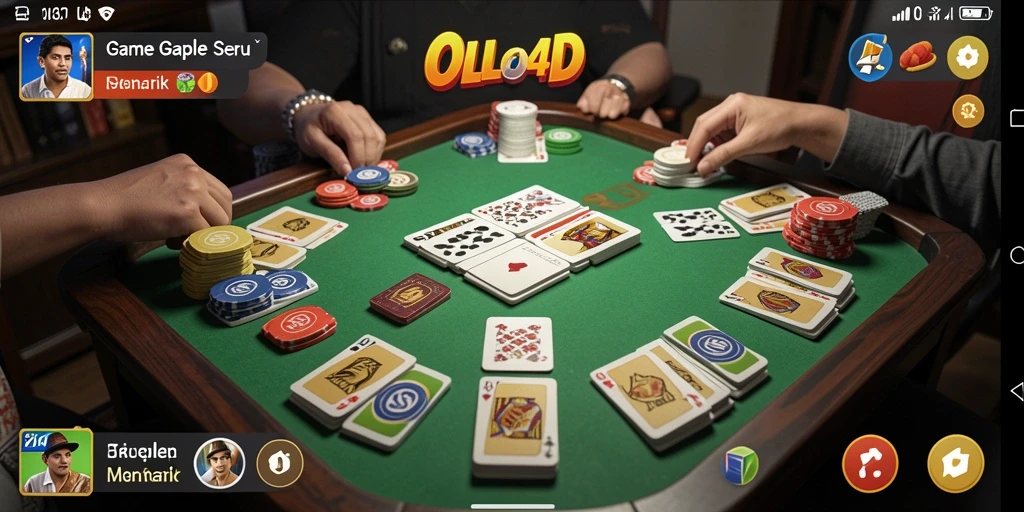 Tampilan gameplay Gaple yang menarik di OLLO4D.