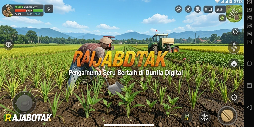 Screenshot seru gameplay bertani di RAJABOTAK