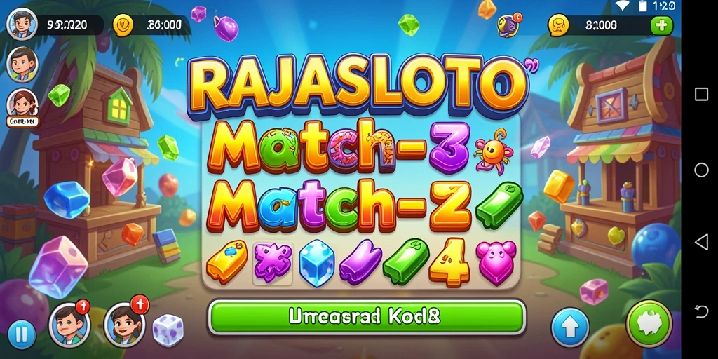 Tampilan gameplay RAJASLOTO yang menarik dan penuh warna.