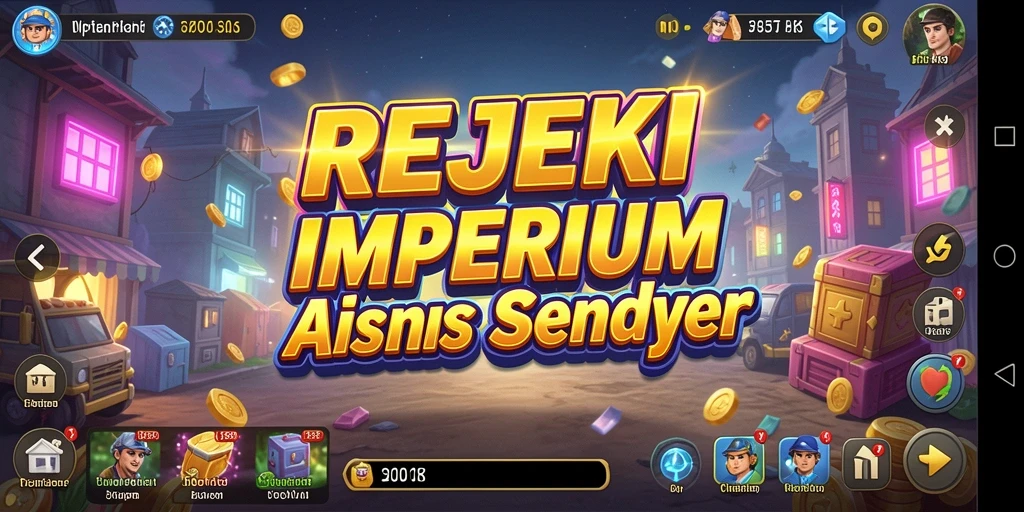 Screenshot gameplay REJEKI menampilkan aktivitas mengelola bisnis.