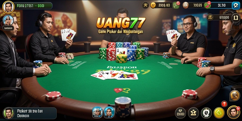 Tangkapan layar dari gameplay seru UANG77 dalam bermain Poker.